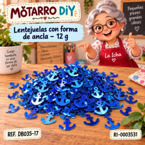 ri-0003531-db035-17 Lentejuelas con forma de ancla – 12 g