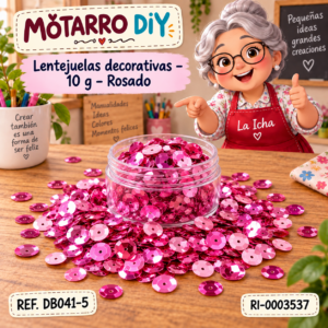 ri-0003537-db041-5 Lentejuelas decorativas – 10 g – Rosado