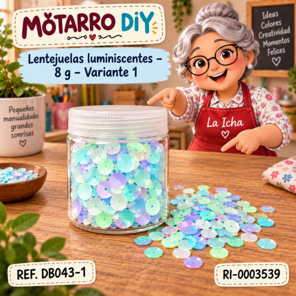 Lentejuelas luminiscentes – 8 g – Variante 1