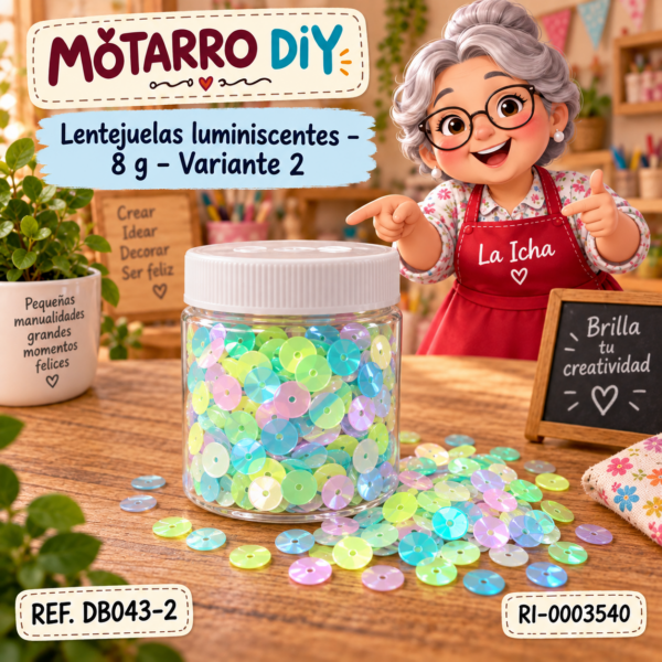 Lentejuelas luminiscentes – 8 g – Variante 2