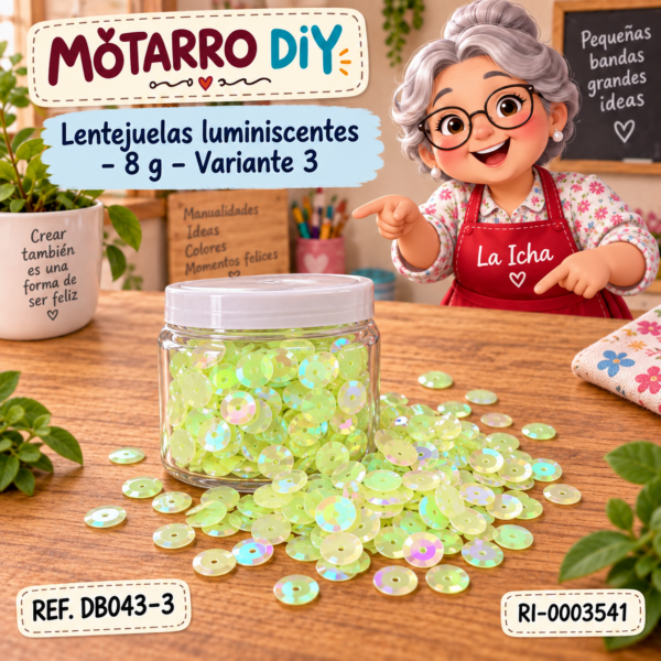 Lentejuelas luminiscentes – 8 g – Variante 3