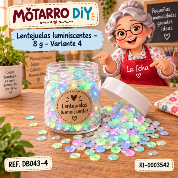 Lentejuelas luminiscentes – 8 g – Variante 4