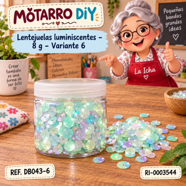 Lentejuelas luminiscentes – 8 g – Variante 6