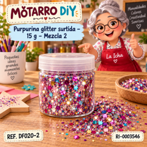 ri-0003546-df020-2 Purpurina glitter surtida – 15 g – Mezcla 2