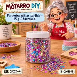 ri-0003548-df020-4 Purpurina glitter surtida – 15 g – Mezcla 4