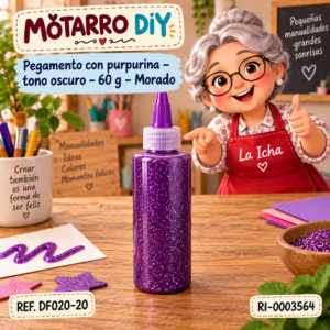 ri-0003564-df020-20 Pegamento con purpurina – tono oscuro – 60 g – Morado