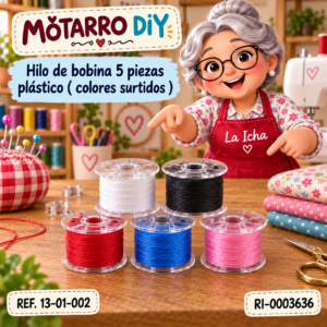 ri-0003636-13-01-002 Hilo de bobina 5 piezas plástico ( colores surtidos )