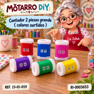 ri-0003653-13-01-019 Contador 2 piezas grande ( colores surtidos )