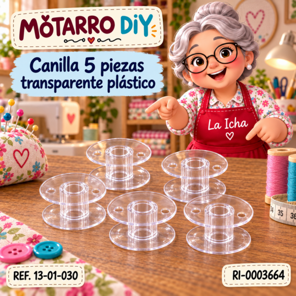Canilla 5 piezas transparente plástico