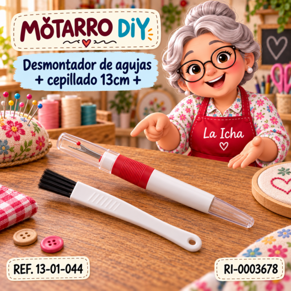 Desmontador de agujas + cepillado 13cm +