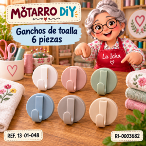 ri-0003682-13-01-048 Ganchos de toalla 6 piezas