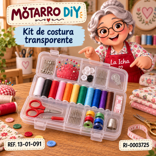 Kit de costura transparente