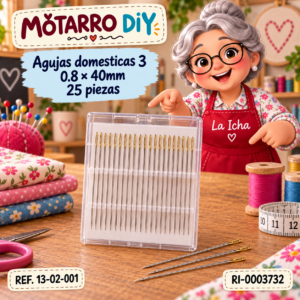 ri-0003732-13-02-001 Agujas domesticas 3 0.8 × 40mm 25 piezas
