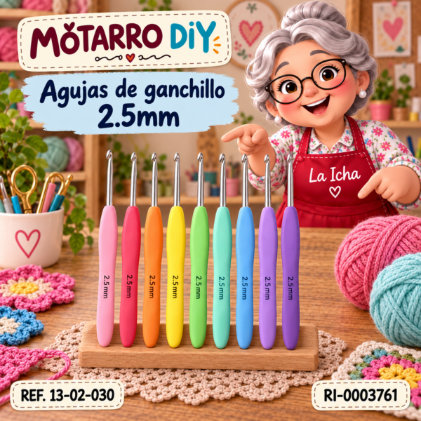 Agujas de ganchillo 2.5mm