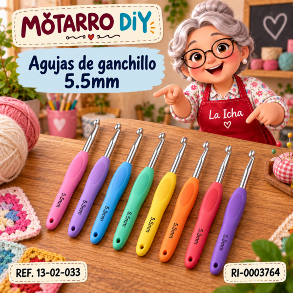 Agujas de ganchillo 5.5mm