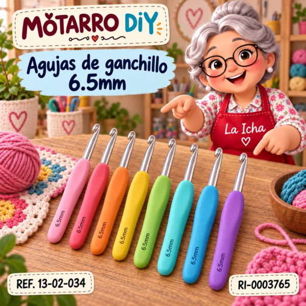 Agujas de ganchillo 6.5mm
