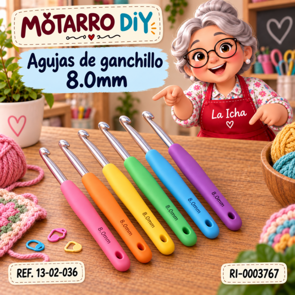 Agujas de ganchillo 8.0mm
