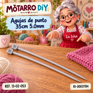 ri-0003784-13-02-053 Agujas de punto 35cm 5.0mm
