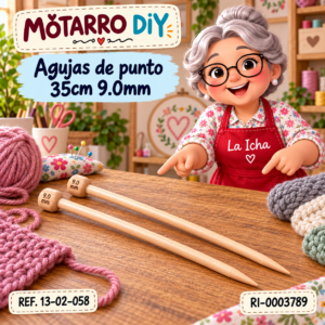 ri-0003789-13-02-058 Agujas de punto 35cm 9.0mm