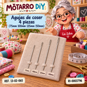 ri-0003796-13-02-065 Agujas de coser 4 piezas (75mm 100mm 125mm 150mm)