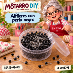 ri-0003798-13-02-067 Alfileres con perla negro