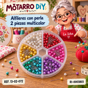 ri-0003803-13-02-072 Alfileres con perla 2 piezas multicolor