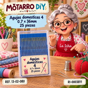 ri-0003811-13-02-080 Agujas domesticas 4 0.7 × 36mm 25 piezas