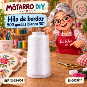 ri-0003817-13-03-004 Hilo de bordar 500 yardas blanco 301