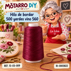 ri-0003822-13-03-009 Hilo de bordar 500 yardas vino 560