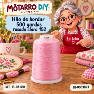 ri-0003823-13-03-010 Hilo de bordar 500 yardas rosado claro 152