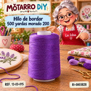 ri-0003828-13-03-015 Hilo de bordar 500 yardas morado 200