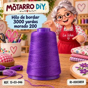 Hilo de bordar 3000 yardas morado 200