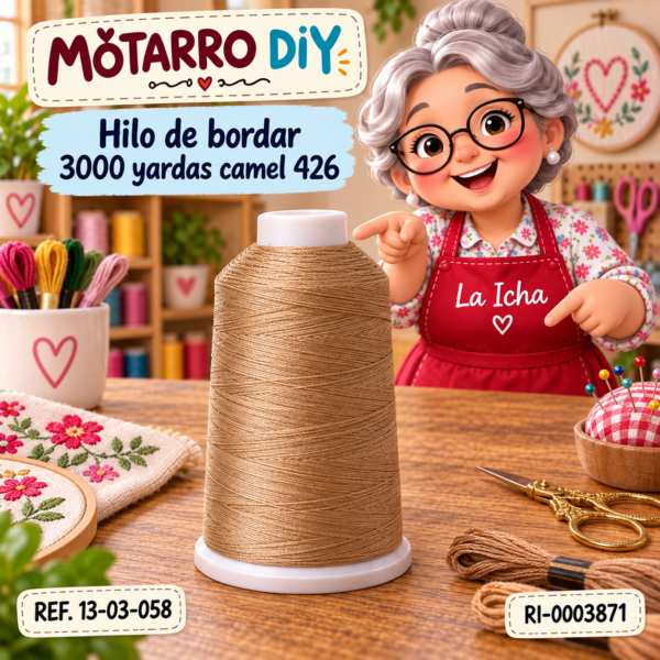 Hilo de bordar 3000 yardas camel 426