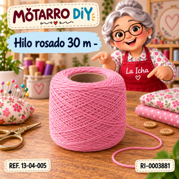 Hilo rosado 30 m -