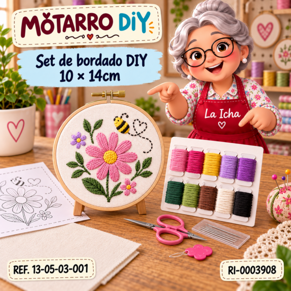 Set de bordado DIY 10 × 14cm