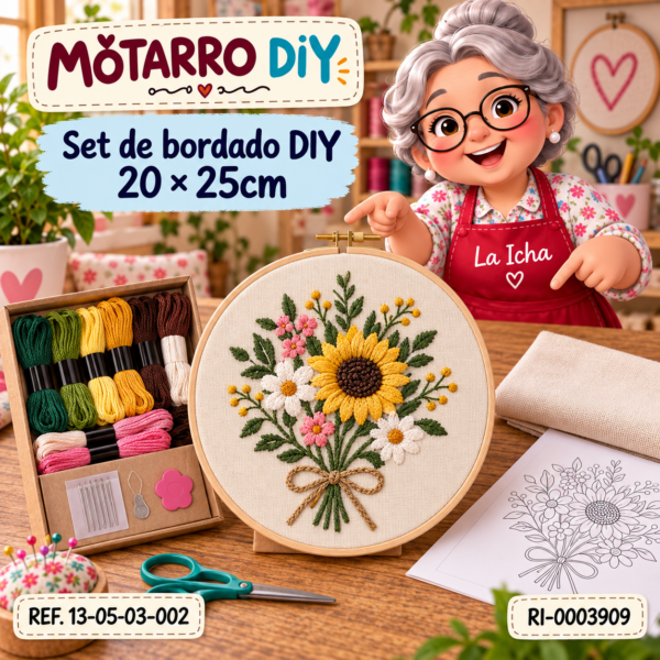 Set de bordado DIY 20 × 25cm