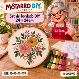 ri-0003910-13-05-03-003 Set de bordado DIY 24 × 24cm
