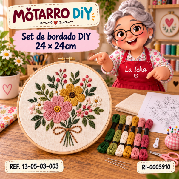 Set de bordado DIY 24 × 24cm