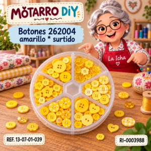 ri-0003988-13-07-01-039 Botones 262004 amarillo * surtido