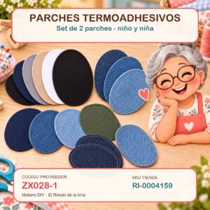 ri-0004159 Set de 2 parches – niño y niña
