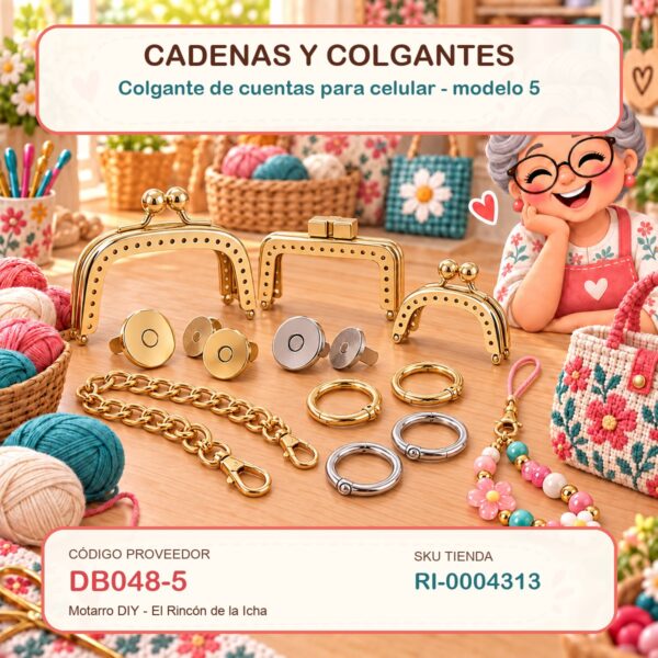 Colgante de cuentas para celular – modelo 5