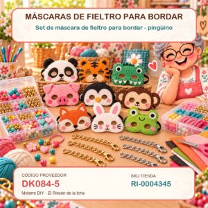 ri-0004345-1.jpg Set de máscara de fieltro para bordar – pingüino