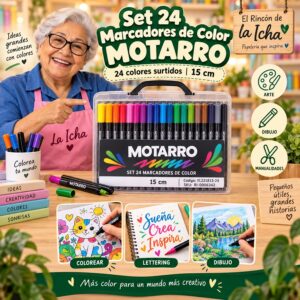 RI-0006342 Set 24 Marcadores de Color Motarro 15 cm