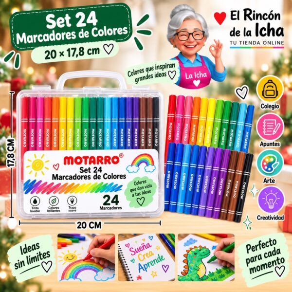 RI-0006384 Set 10 Marcadores Aromáticos Motarro 16,2 cm