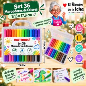 RI-0006386 Set 36 Marcadores de Colores Motarro