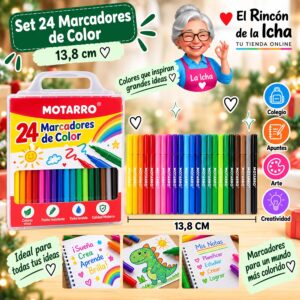 RI-0006422 Set 24 Marcadores de Color Motarro