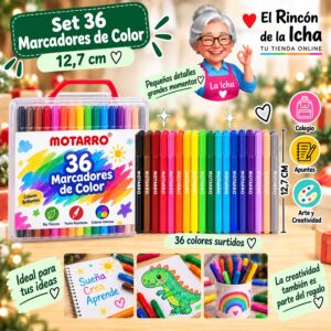 RI-0006423 Set 36 Marcadores de Color Motarro 12,7 cm