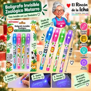 RI-0006440 Bolígrafo Invisible Zoológico Motarro 0,7 mm 16 cm