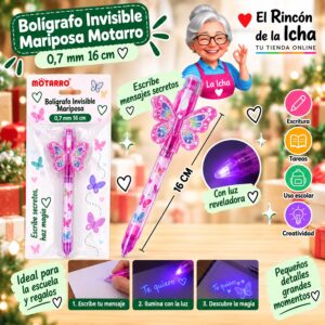 Bolígrafo Invisible Mariposa Motarro 0,7 mm 16 cm