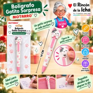 Bolígrafo Gatito Sorpresa Motarro 14 cm